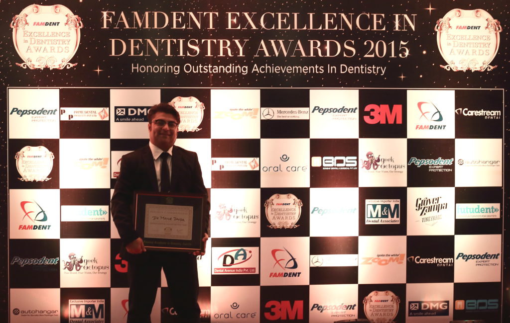 Highly Commended Indian dental talent of the year at famdent awards