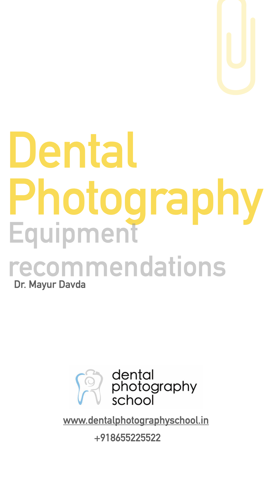Free e book download for dental photography camera recommendation