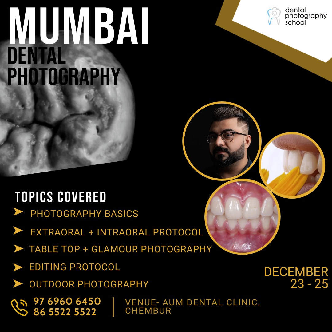 Mumbai dental photography workshop by Dr Mayur Davda in December 2022