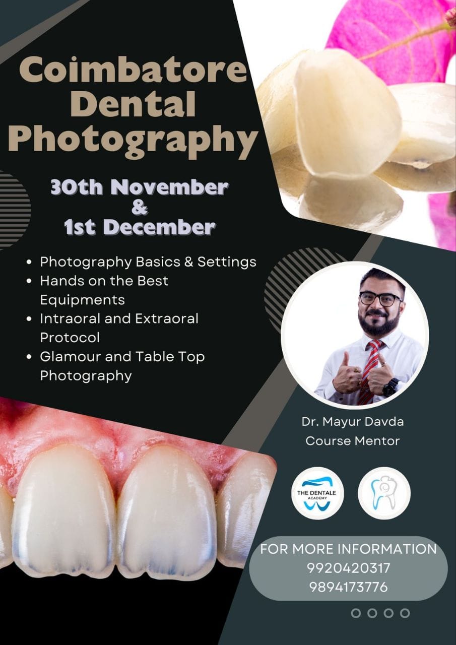 Dental photography course Coimbatore